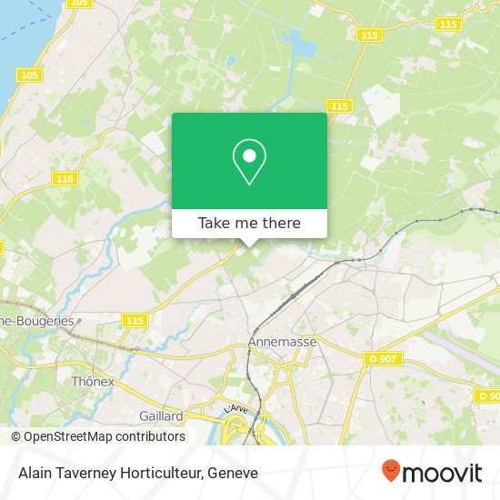 Alain Taverney Horticulteur map