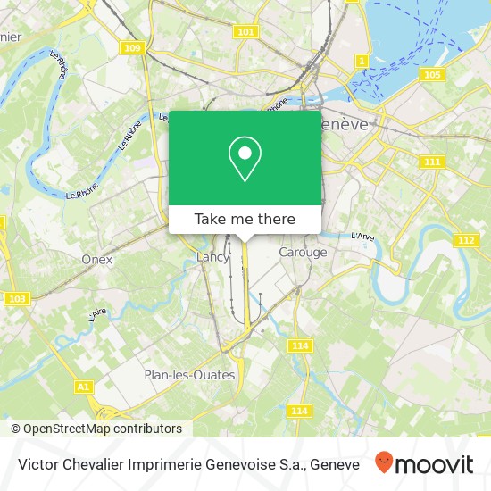 Victor Chevalier Imprimerie Genevoise S.a. map