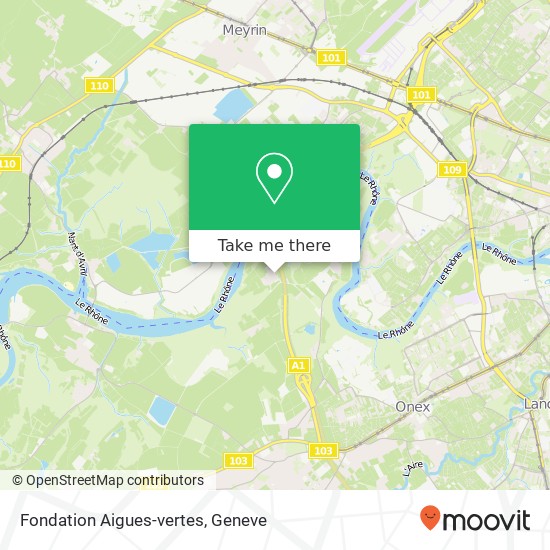 Fondation Aigues-vertes map