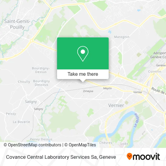 Covance Central Laboratory Services Sa map