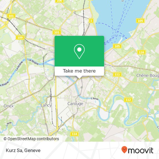 Kurz Sa map