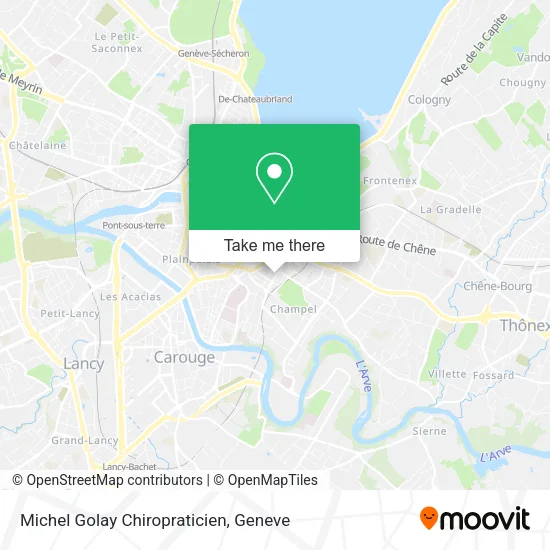 Michel Golay Chiropraticien map