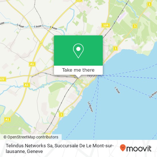 Telindus Networks Sa, Succursale De Le Mont-sur-lausanne map