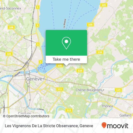 Les Vignerons De La Stricte Observance Karte