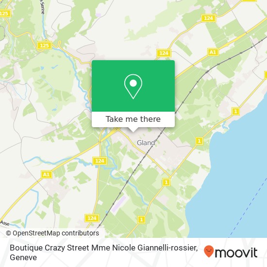 Boutique Crazy Street Mme Nicole Giannelli-rossier map