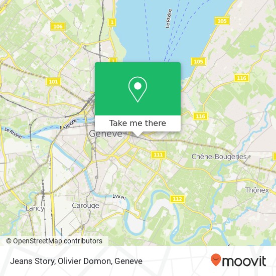 Jeans Story, Olivier Domon map