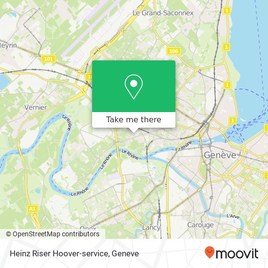 Heinz Riser Hoover-service Karte