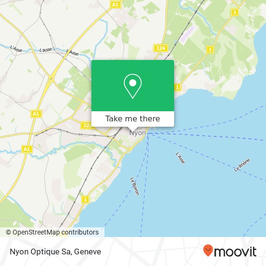 Nyon Optique Sa map