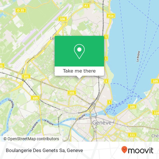 Boulangerie Des Genets Sa map
