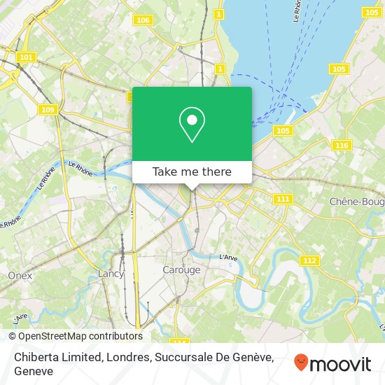 Chiberta Limited, Londres, Succursale De Genève map