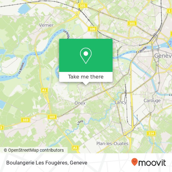 Boulangerie Les Fougères map