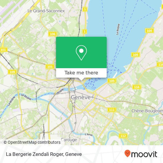 La Bergerie Zendali Roger map