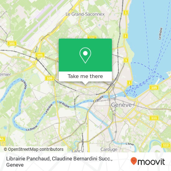 Librairie Panchaud, Claudine Bernardini Succ. map