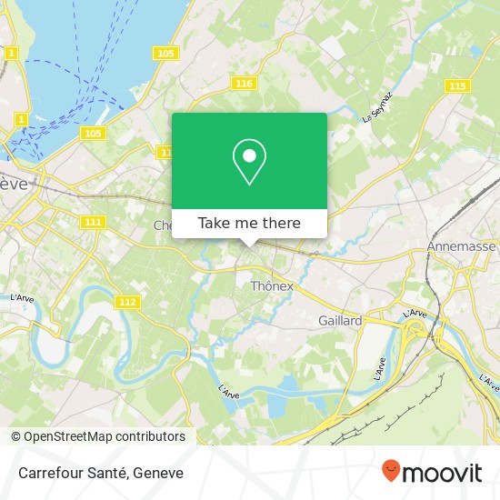 Carrefour Santé map