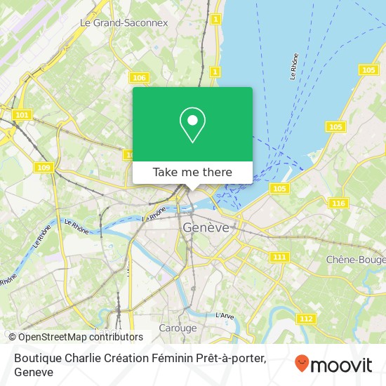 Boutique Charlie Création Féminin Prêt-à-porter map