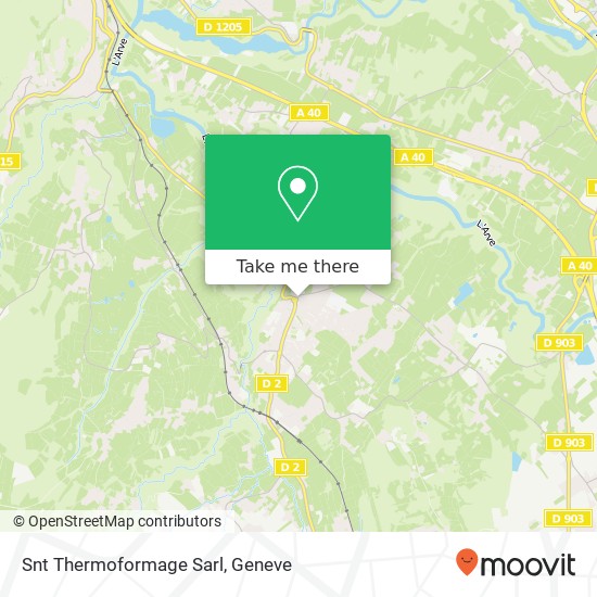 Snt Thermoformage Sarl map