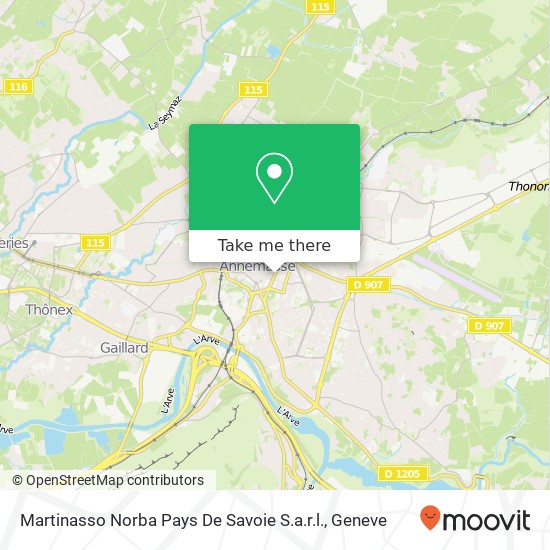 Martinasso Norba Pays De Savoie S.a.r.l. Karte
