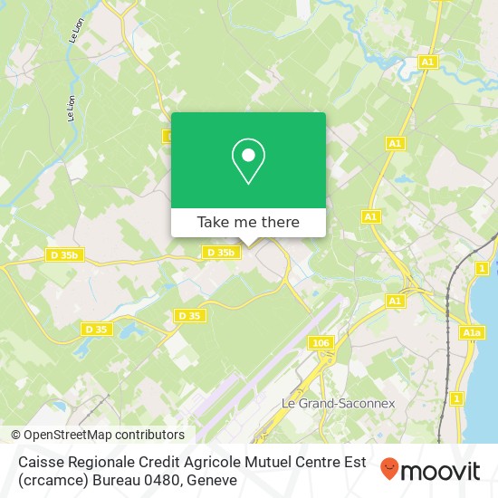 Caisse Regionale Credit Agricole Mutuel Centre Est (crcamce) Bureau 0480 map