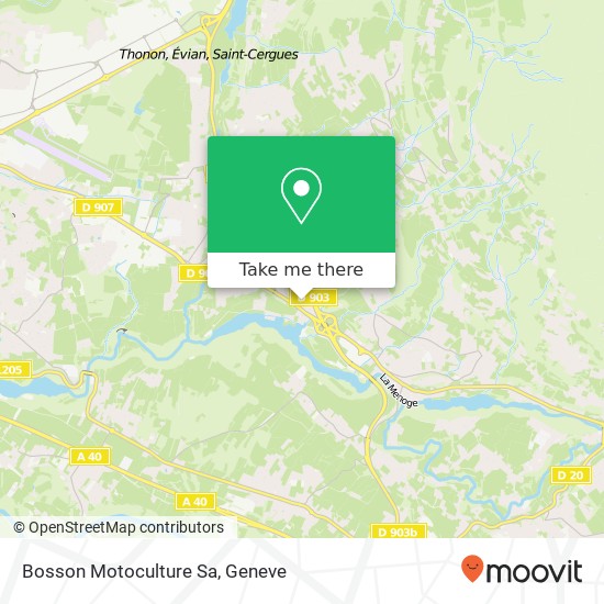 Bosson Motoculture Sa map