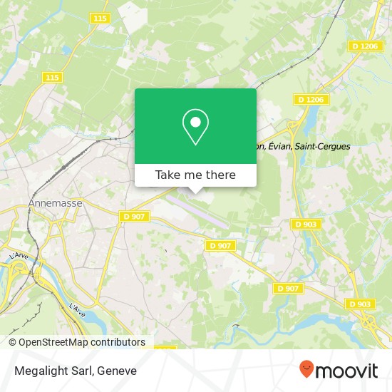 Megalight Sarl map