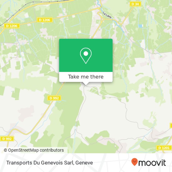 Transports Du Genevois Sarl map