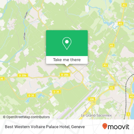 Best Western Voltaire Palace Hotel map
