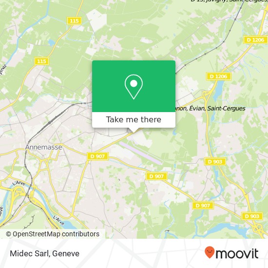 Midec Sarl map