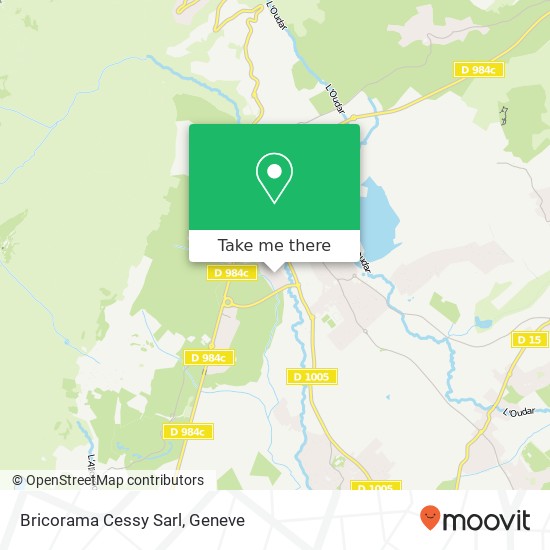 Bricorama Cessy Sarl map