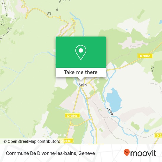 Commune De Divonne-les-bains Karte