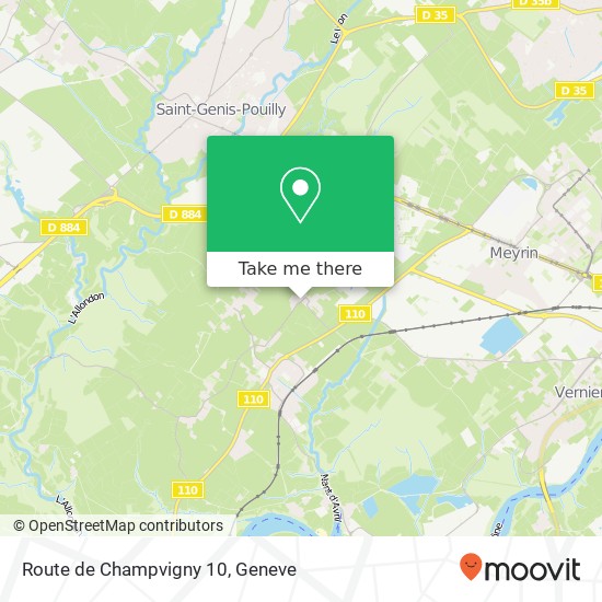 Route de Champvigny 10 Karte