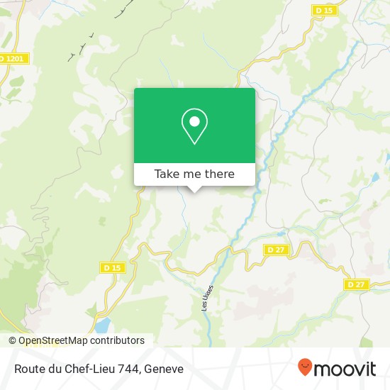 Route du Chef-Lieu 744 map