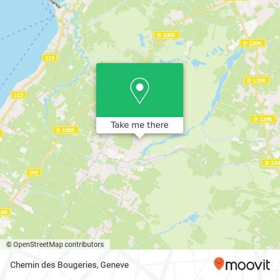 Chemin des Bougeries map