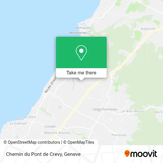 Chemin du Pont de Crevy map