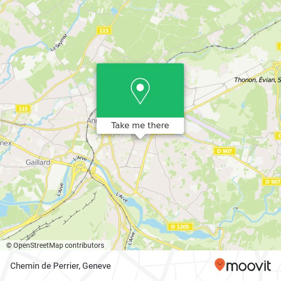 Chemin de Perrier map
