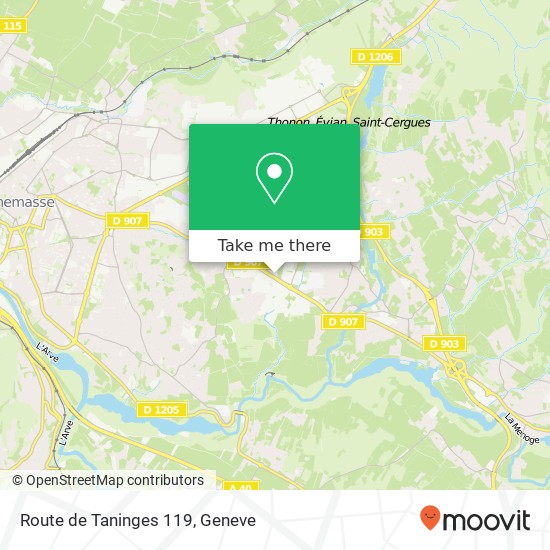 Route de Taninges 119 map