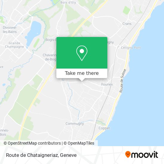 Route de Chataigneriaz map