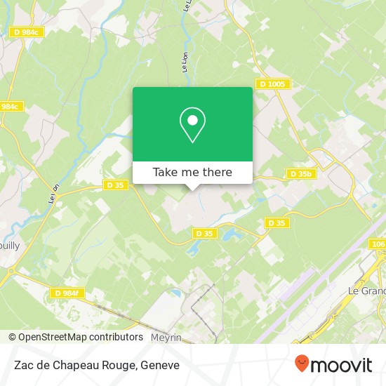 Zac de Chapeau Rouge map