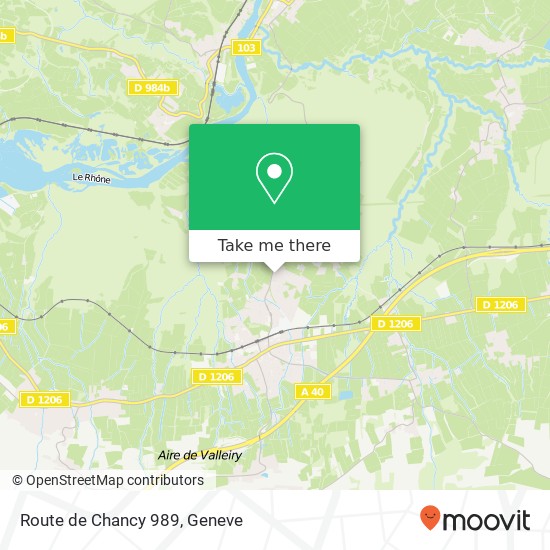 Route de Chancy 989 Karte