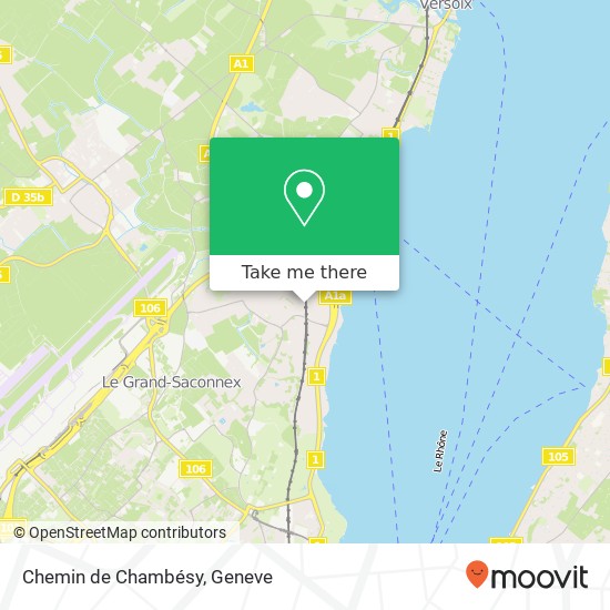 Chemin de Chambésy map