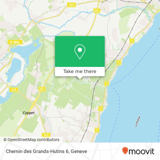 Chemin des Grands-Hutins 6 map