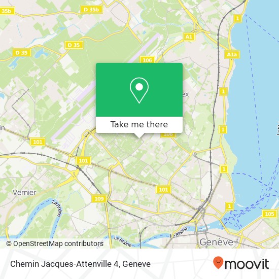 Chemin Jacques-Attenville 4 Karte