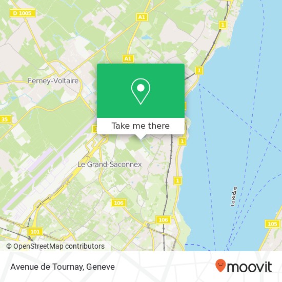 Avenue de Tournay Karte