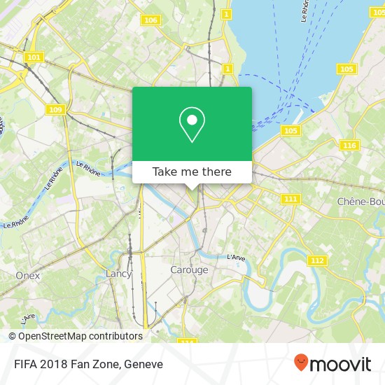FIFA 2018 Fan Zone map