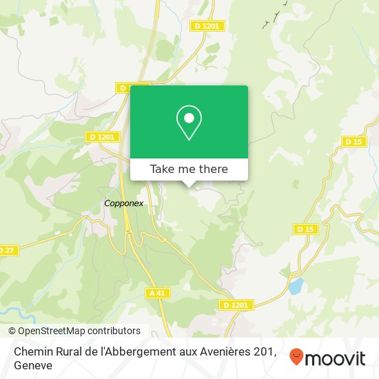 Chemin Rural de l'Abbergement aux Avenières 201 map