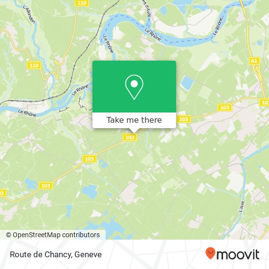 Route de Chancy map
