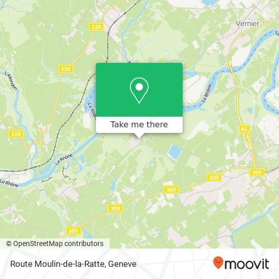 Route Moulin-de-la-Ratte Karte
