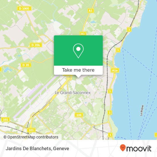 Jardins De Blanchets map