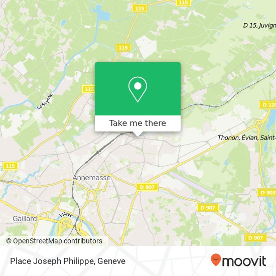 Place Joseph Philippe map