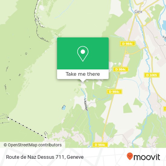 Route de Naz Dessus 711 Karte