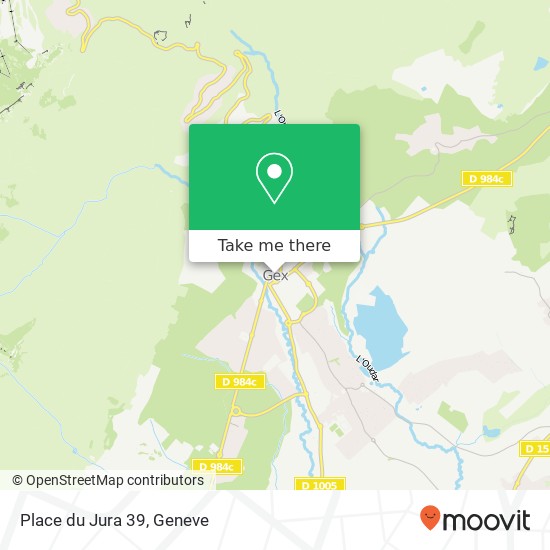 Place du Jura 39 Karte